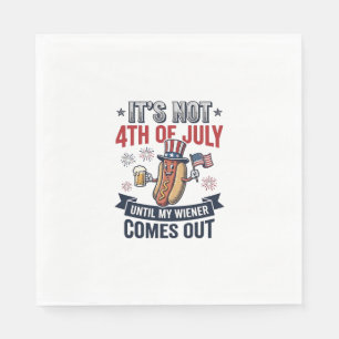 Serviette En Papier Funny 4th Of July Hot Dog Vintage Patriotic Shirt_