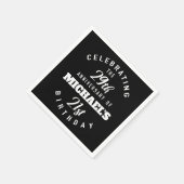 Serviette En Papier Funny 50e anniversaire Personnalisé (Coin)