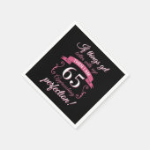 Serviette En Papier Funny 65e anniversaire 'Perfection' (Coin)