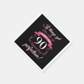 Serviette En Papier Funny 90e anniversaire 'Perfection' (Coin)