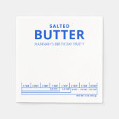 Serviette En Papier Funny Anniversaire thème beurre de fête (Devant)