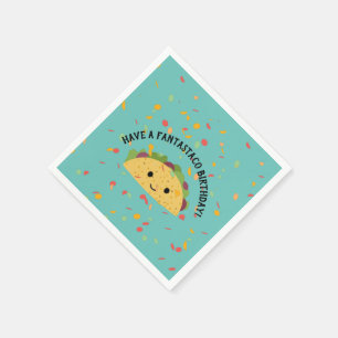 Serviette En Papier Funny Avoir un anniversaire Fantastaco et Kawaii T
