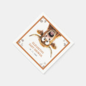 Serviette En Papier Funny Baby shower de vache (Coin)
