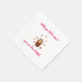 Serviette En Papier Funny Bee Pun Valentine  (Coin)