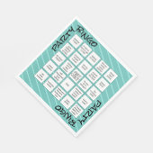 Serviette En Papier Funny Bingo Turquoise Parti moderne (Coin)