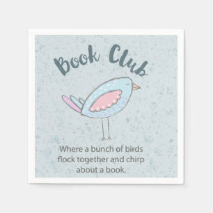 Serviette En Papier Funny Book Club Reading Group