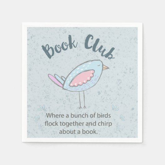 Serviette En Papier Funny Book Club Reading Group (Devant)