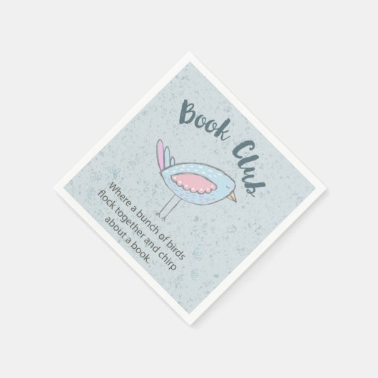 Serviette En Papier Funny Book Club Reading Group (Coin)