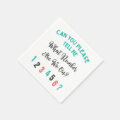 Serviette En Papier Funny Bunco Party Quel Nombre Sommes-Nous ? (Coin)