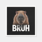 Serviette En Papier Funny Capybara Bruh (Devant)