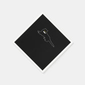 Serviette En Papier Funny Cat Mustache Amoureux des chats (Coin)