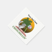 Serviette En Papier Funny Chinchilla Chinchillin' (Coin)