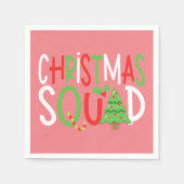Serviette En Papier Funny Christmas Squad Famille Vacances (Devant)