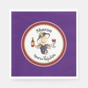 Serviette En Papier Funny Classy Sassy Personnalisée pour son anniver