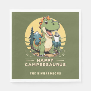 Serviette En Papier Funny Dinosaur Camper extérieur Camping sur mesure
