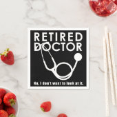 Serviette En Papier Funny Docteur Retraite thème Médicale (En situation)