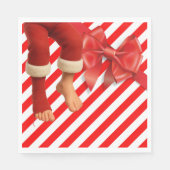 Serviette En Papier Funny Elf Legs Christmas | North Pole Mischief  (Devant)