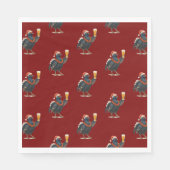Serviette En Papier Funny Festive Grouse with Beer Christmas Napkins (Devant)