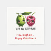 Serviette En Papier Funny Food Personalized Sweet Valentine Napkins (Devant)