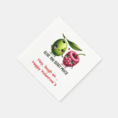 Serviette En Papier Funny Food Personalized Sweet Valentine Napkins (Coin)
