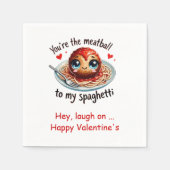 Serviette En Papier Funny Foods Personalized Cute Love Napkins (Devant)