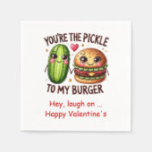 Serviette En Papier Funny Foods Personalized I Love You Napkins (Devant)