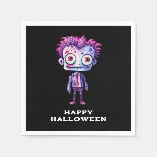 Serviette En Papier Funny Frankenstein Monster Halloween Fun (Devant)
