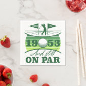 Serviette En Papier Funny Golfer 1953 70e anniversaire (En situation)