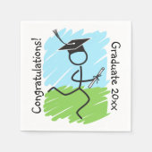 Serviette En Papier Funny Graduation Runner © - Cross Country, Track (Devant)