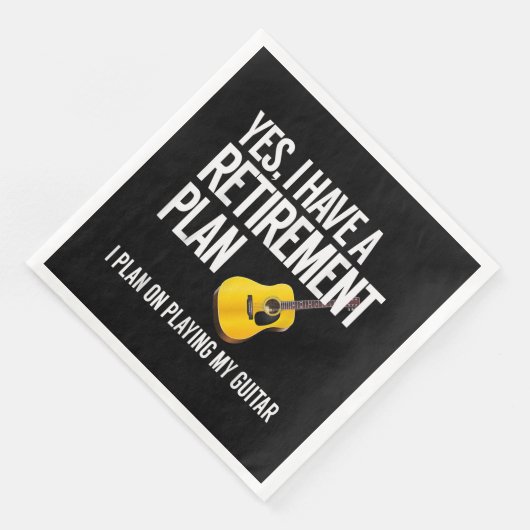 Serviette En Papier Funny Guitar (Coin)