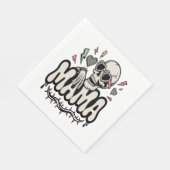 Serviette En Papier Funny Halloween Mama Cool Skull (Coin)