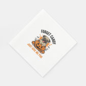 Serviette En Papier Funny Halloween Pug Forget Candy Conception de T-s (Coin)