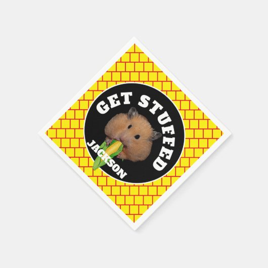 Serviette En Papier Funny Hamster "Get Stuffed" (Coin)