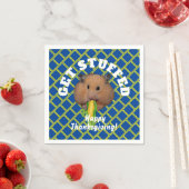 Serviette En Papier Funny Hamster Thanksgiving (En situation)
