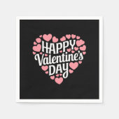 Serviette En Papier Funny Happy Valentines Day Heart Love Valentine (Devant)