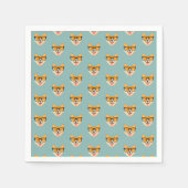 Serviette En Papier Funny Hipster Corgi Motif (Devant)