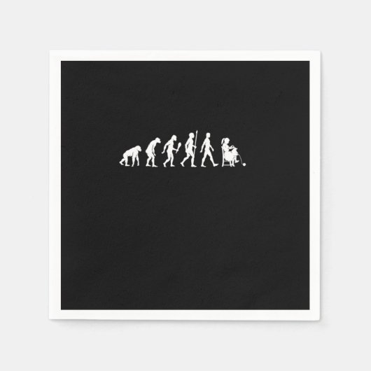 Serviette En Papier Funny Knitting Evolution Knitter Gift Idea (Devant)