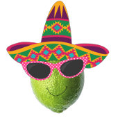 Serviette En Papier Funny Lime With Sombrero Party