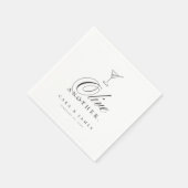 Serviette En Papier Funny Martini Olive Un autre Cocktail Mariage (Coin)
