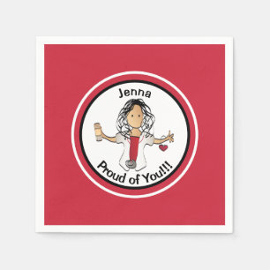 Serviette En Papier Funny Nurse Félicitations Graduation serviettes