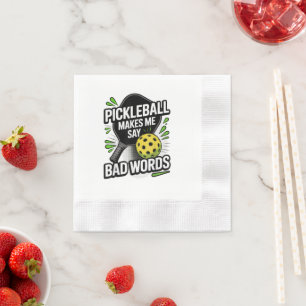 Serviette En Papier Funny Pickleball me fait dire des gros mots