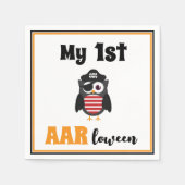 Serviette En Papier Funny Pirate Mon 1er Halloween Trick ou Treat Baby (Devant)