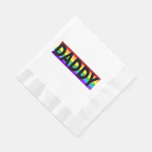 Serviette En Papier Funny Pride papa - Fier gay lesbienne Fa Cadeau (Coin)