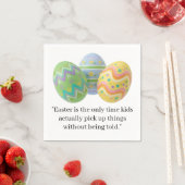 Serviette En Papier Funny Quote easter  (En situation)