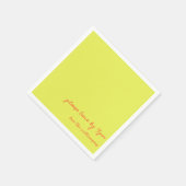 Serviette En Papier Funny Quote Introvert Humor Custom Chartreuse (Coin)