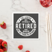 Serviette En Papier funny retirement, retired, retired firefighter, re (En situation)