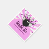 Serviette En Papier Funny Retro Bowling Birthday Girl Party (Coin)