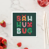 Serviette En Papier Funny Rubbish Bah Humbug Carte de vacances (En situation)