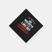 Serviette En Papier Funny Sarcastic Quote Macbeth Line 587 Shut Up (Coin)