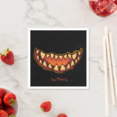 Serviette En Papier Funny Scary Jack o'lantern Thunder_Cove (En situation)